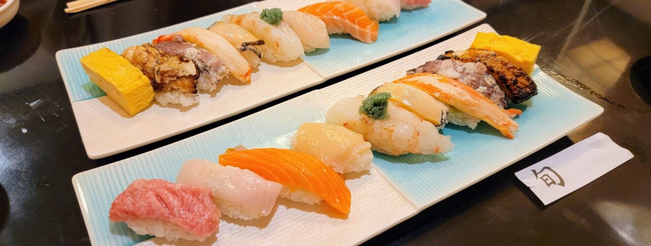 Du kan hitta oändligt många sushi-varianter i Japan